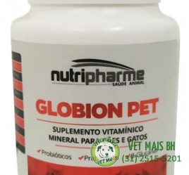  Suplemento Nutripharme Globion Pet 30 Comprimidos para Cães e Gatos 