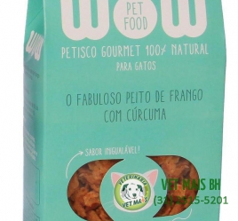 PETISCO WOW PET FOOD PEITO DE FRANGO COM CÚRCUMA GATOS