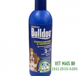 Shampoo e Condicionador Coveli Antipulgas Bulldog para Cães 500ml 