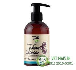 Shampoo Tutti Pet 2 em 1 para Cães e Gatos Várias fragrâncias- 340ml
