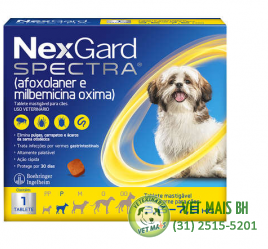 NexGard Spectra para Cães de 3,6 a 7,5 Kg