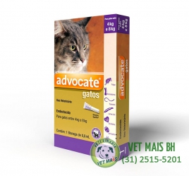 ADVOCATE PARA GATOS 4 A 8KG C/ 3 PIPETAS