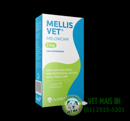 Anti-inflamatório  Mellis Vet 2mg com 10 comprimidos