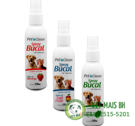 Spray Bucal Pet Clean  para Cães e Gatos - 120 mL