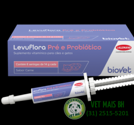 LEVUFLORA PRE E PROBIOTICO 14 GRAMAS BIOVET