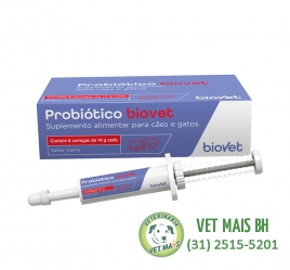 Suplemento Alimentar Biovet Probiótico para Cães e Gatos 14g