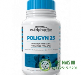 Poligyn 25 Suplemento Mineral Vitamínico Nutripharme para Cães