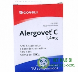 ALERGOVET C 1,4 MG 10 COMPRIMIDOS