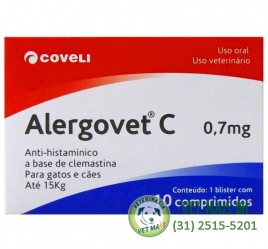 ALERGOVET C 0,7 MG 10 COMPRIMIDOS