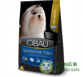 RAÇÃO FARMINA CIBAU SENSITIVE FISH - ADULTOS RAÇAS PEQUENAS 1 Kg 