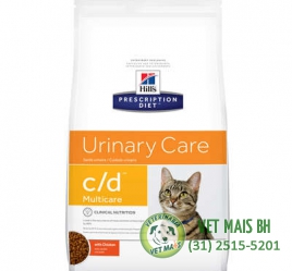 RAÇÃO HILLS FELINA URINARY CARE C/D 1,8 kg