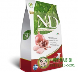 RAÇÃO FARMINA N & D PARA CÃES FILHOTES DE RAÇAS PEQUENAS FRANGO 2,5 Kg 