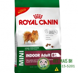 RAÇÃO ROYAL CANIN MINI INDOOR ADULTO 8 + 1 Kg